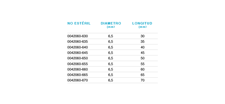 TORNILLO TRANSVERSAL TI