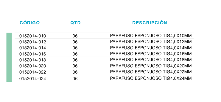 PARAFUSO CERVICAL POSTERIOR ESPONJOSO TIØ4,0