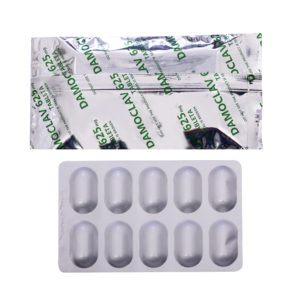 DAMOCLAV 625 MG. Amoxicilina 500mg + Clavulanato De Potacio 125mg